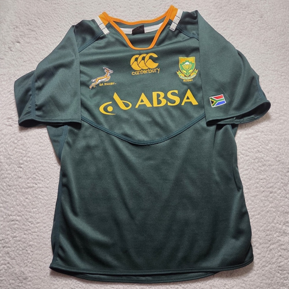 South Africa Rugby Jersey Springboks Canterbury XXL Green ABSA